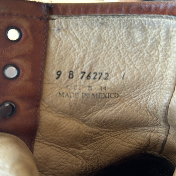 Vintage Veronica Combat Frye Leather Boots - Picture 9 of 15